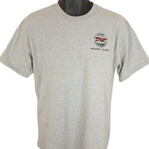Kipchuk Alaska T Shirt Vintage 90s Y2K Adams Guide Service Hunting Fishing Mens